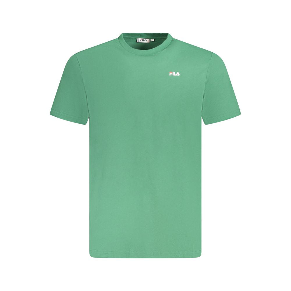 Green Cotton Men T-Shirt