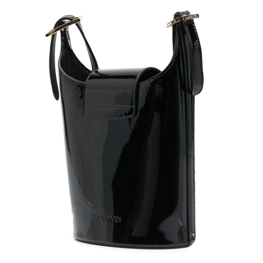 Black Leather Crossbody Bag