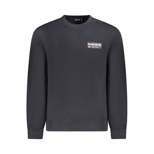 Black Cotton Men Sweater