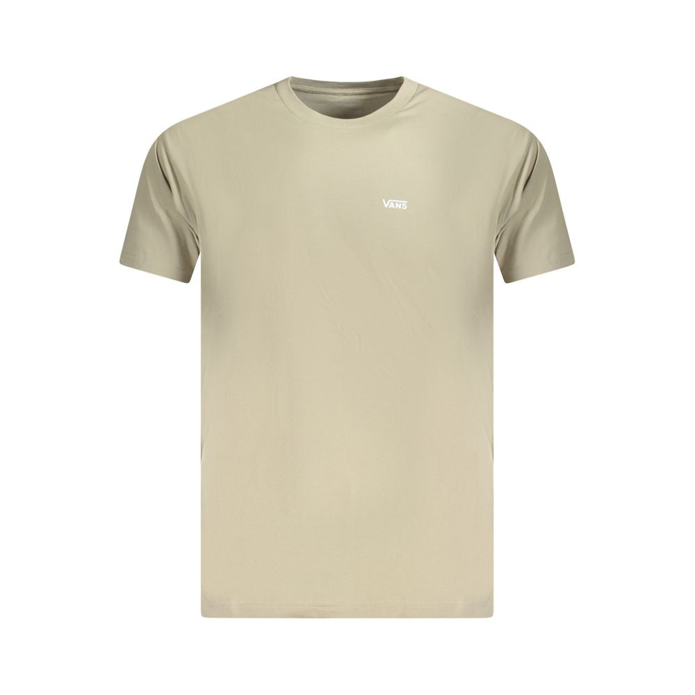 Beige Cotton Men T-Shirt