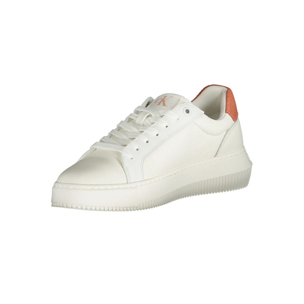 White Polyethylene Women Sneaker