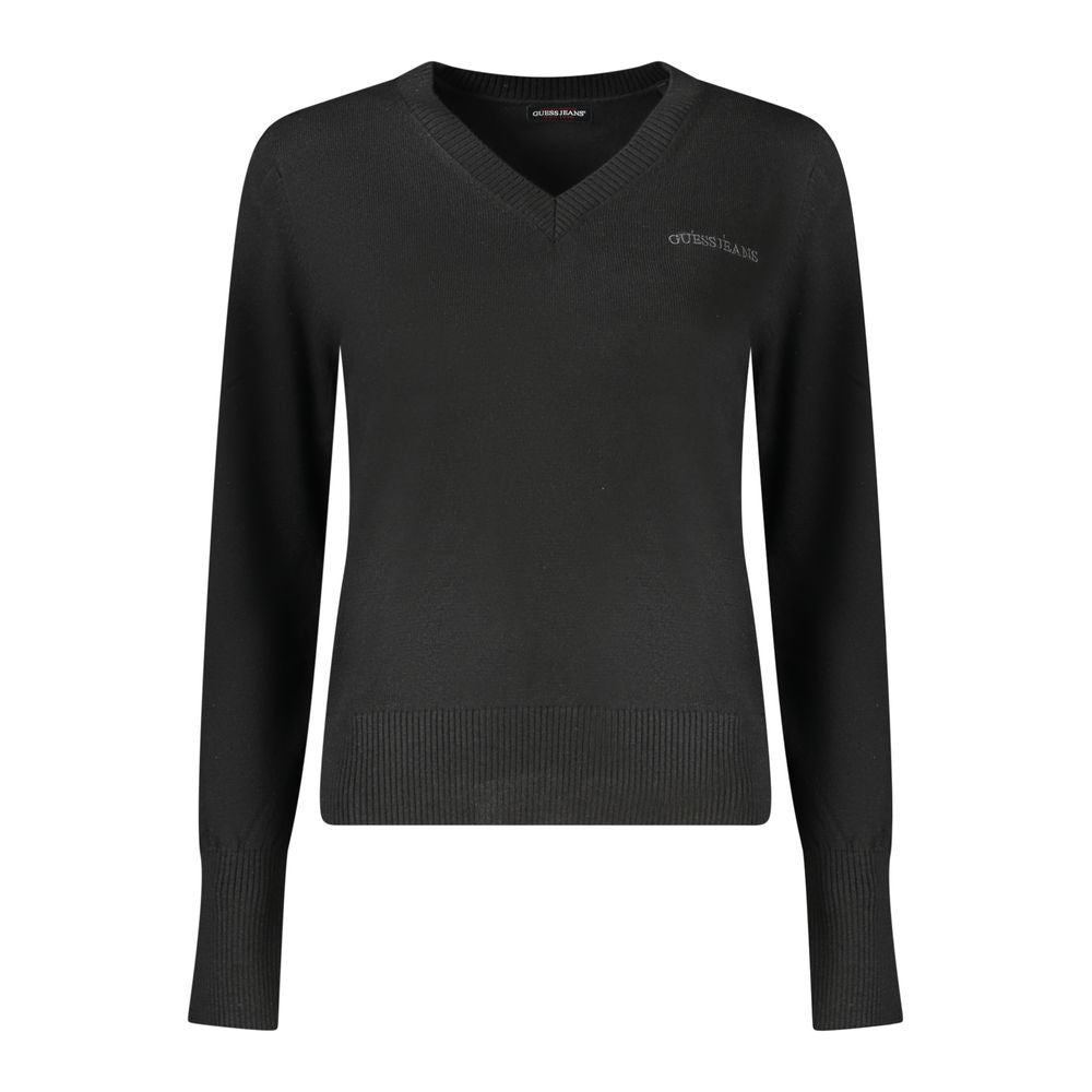 Black Polyester Women Sweater