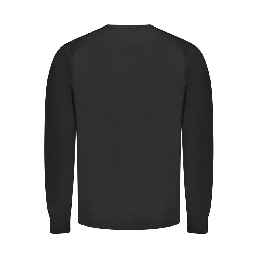 Black Wool Men Sweater