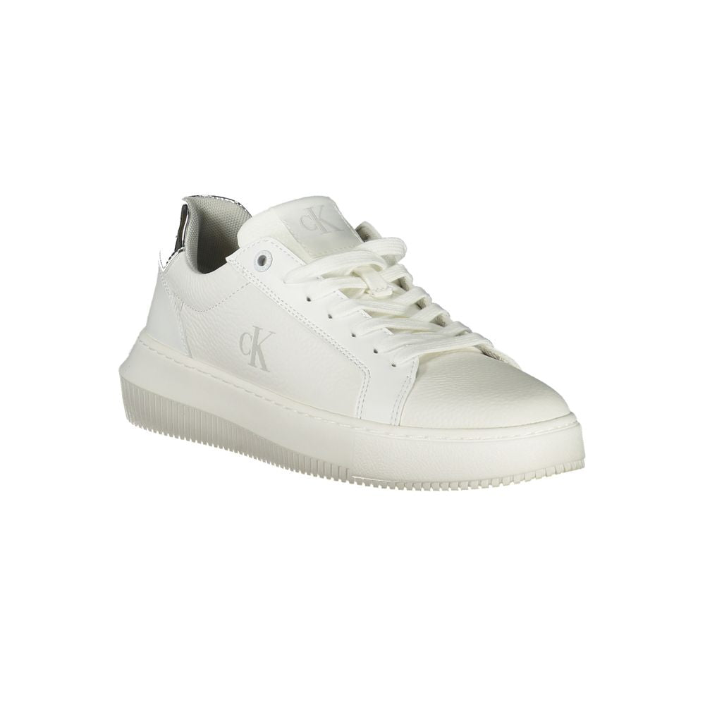 White Polyethylene Women Sneaker