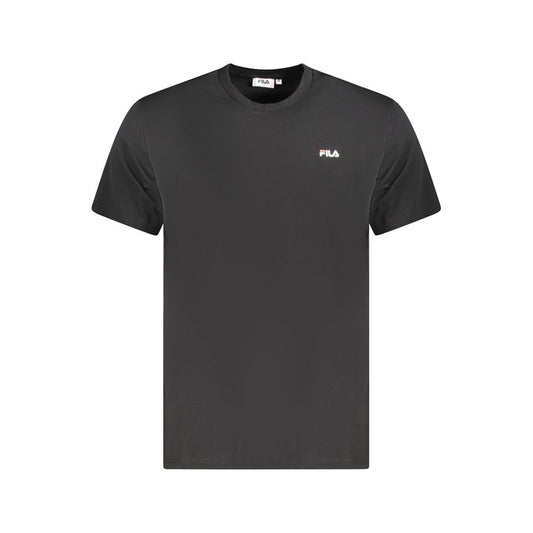 Black Cotton Men T-Shirt