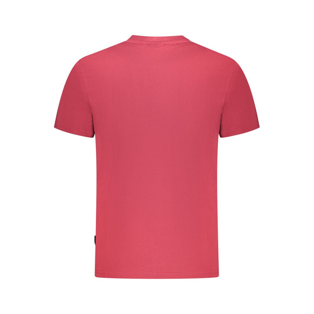 Red Cotton Men T-Shirt