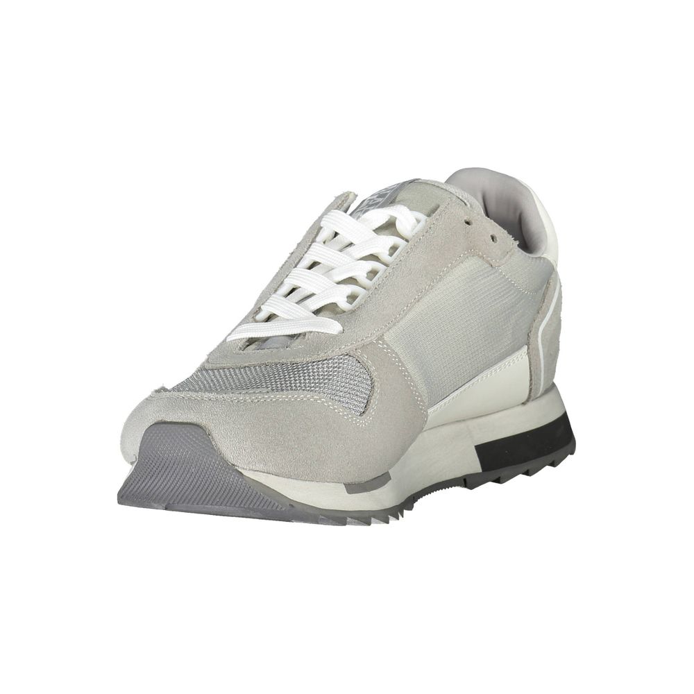 Gray Polyester Men Sneaker