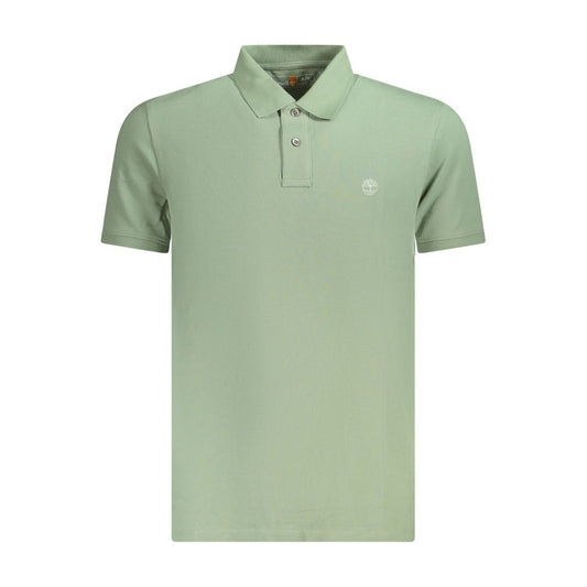 Green Cotton Mens Polo Shirt