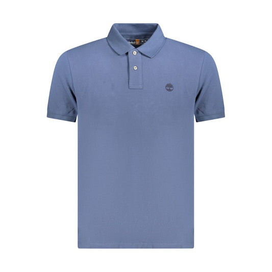 Blue Cotton Polo Shirt