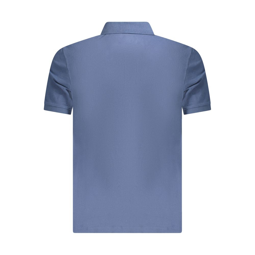 Blue Cotton Polo Shirt