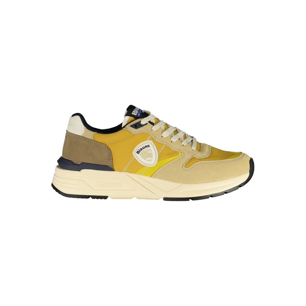 Beige Polyester Men Sneaker