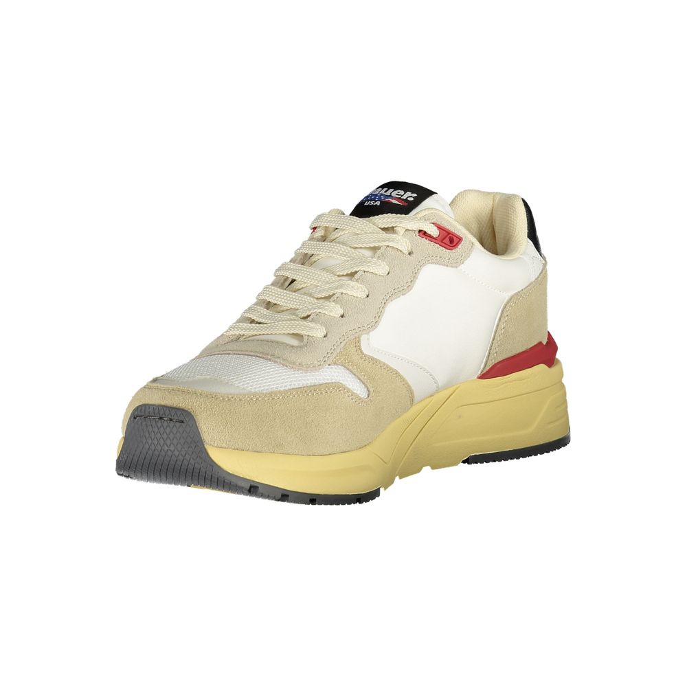 Beige Polyester Men Sneaker