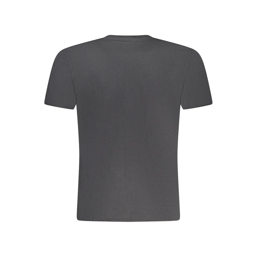 Black Cotton Men T-Shirt