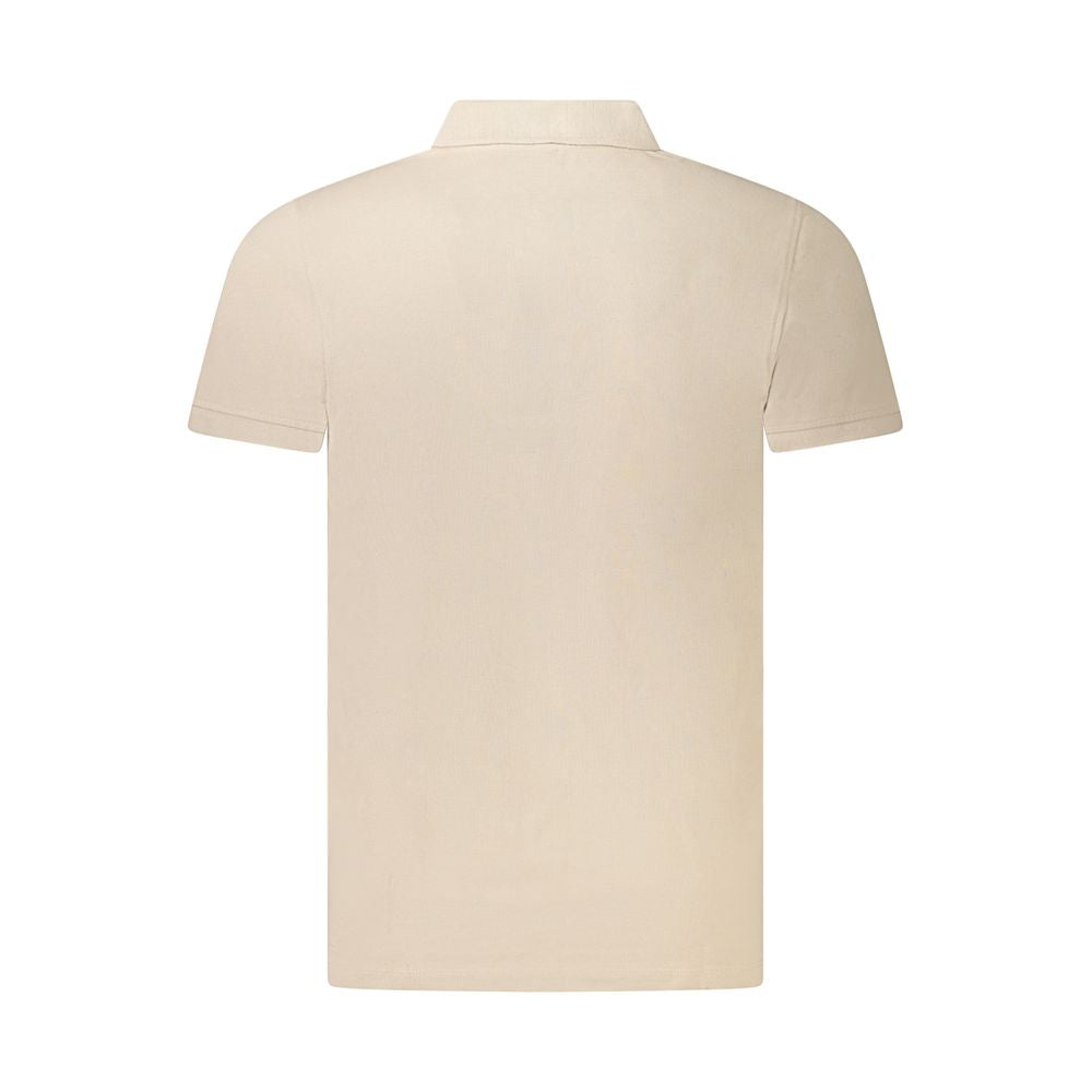 Beige Cotton Polo Shirt