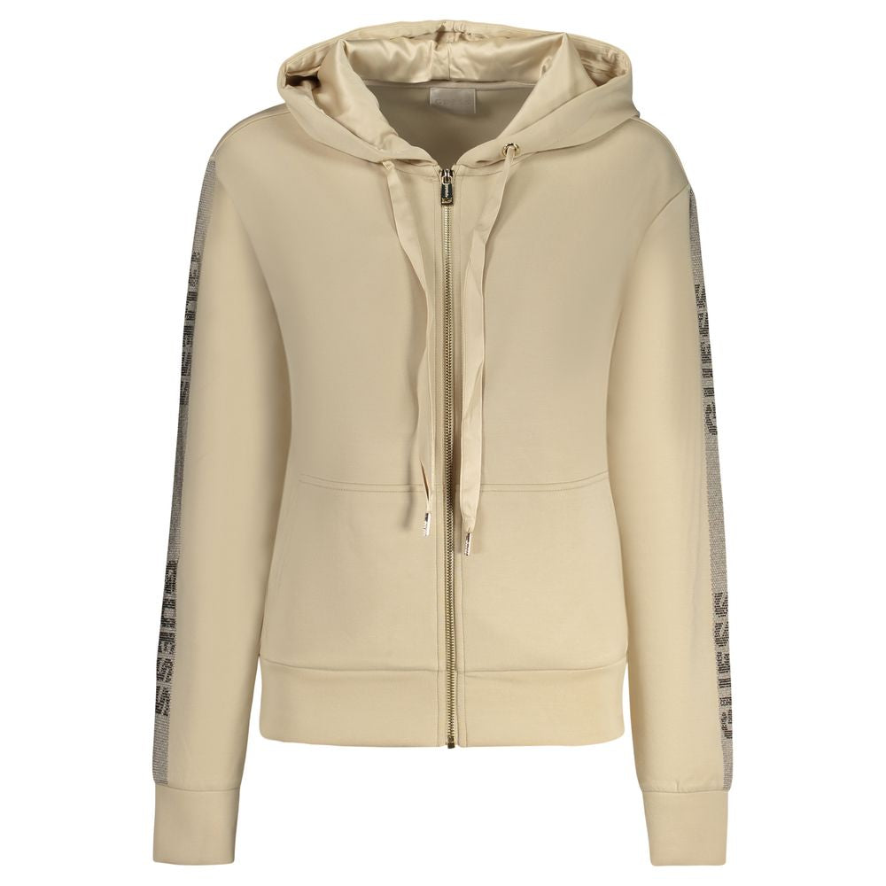 Beige Polyester Women Sweater