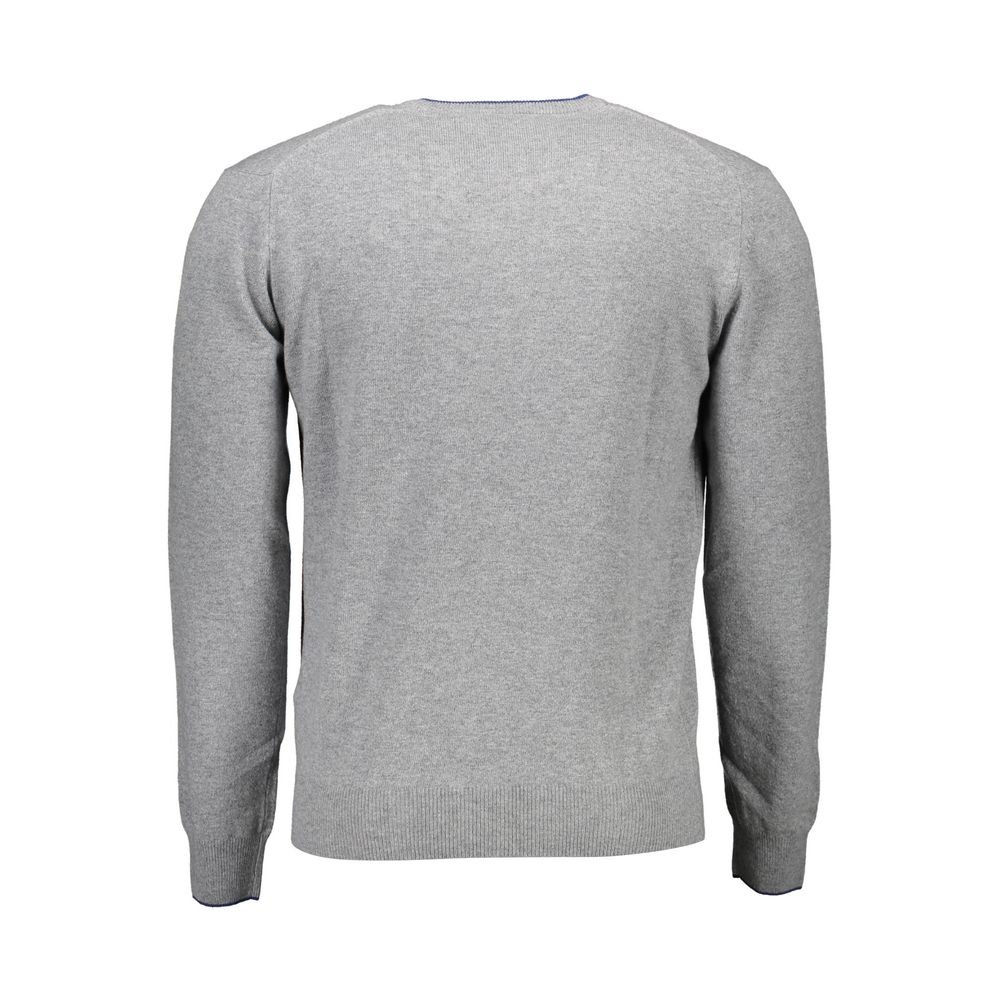 Gray Wool Men Sweater