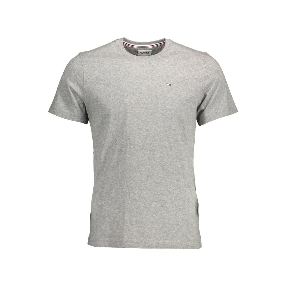 Gray Cotton Men T-Shirt