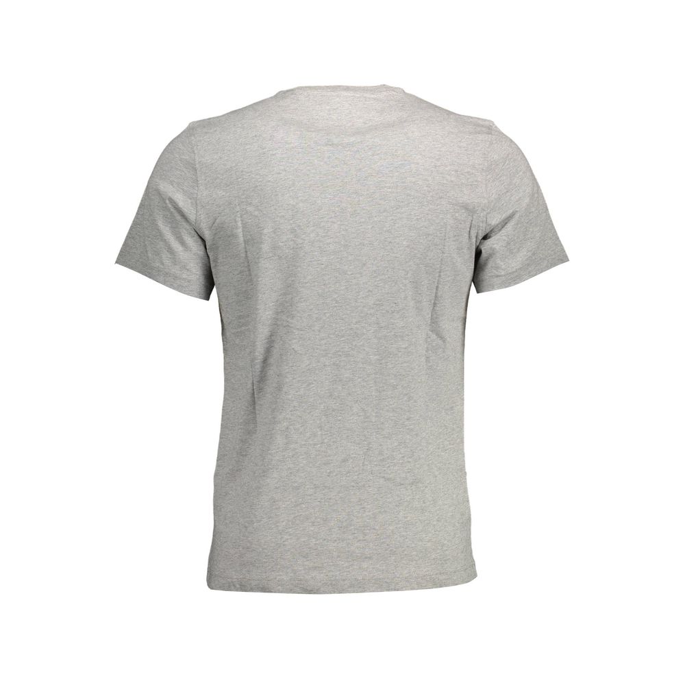 Gray Cotton Men T-Shirt