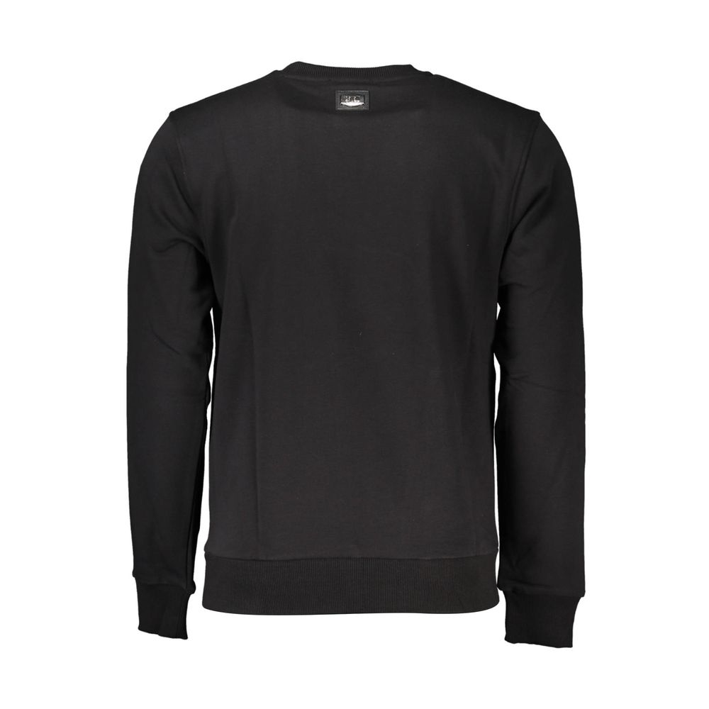 Black Cotton Men Sweater