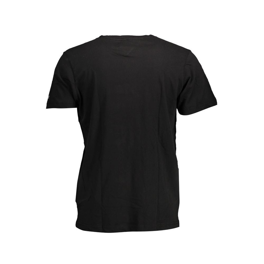 Black Cotton Men T-Shirt